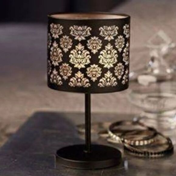 🩵NIB Partylite Black Boudoir Tealight/Votive Candle Lamp - Picture 5 of 16